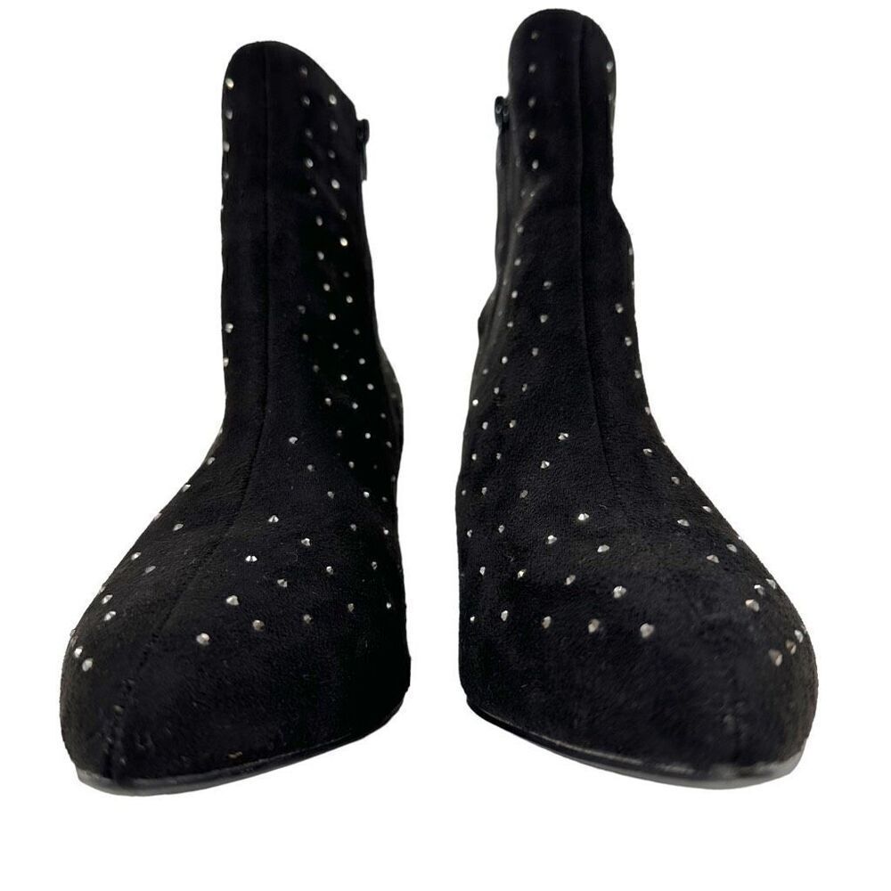 H by Halston Tokyo Women’s Side Zip-up Jeweled Booties - Picture 5 of 10
